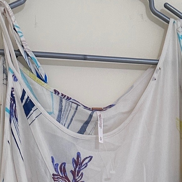 Free People Clear Skies Cold Shoulder Printed Dress - Picture 12 of 13